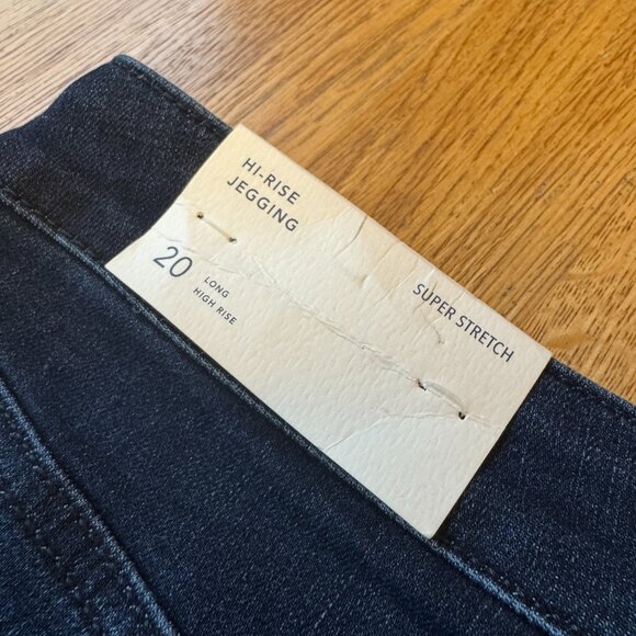 American Eagle Hi-Rise Jeggings Dark Wash Size 20 Long NWT - Picture 4 of 10